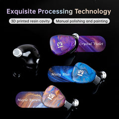 KBEAR KB02 10mm+10mm Dual  Hifi - In-ear Earphones with Detachable Cable Design Bone Conduction Dynamic Driver