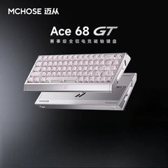 MCHOSE Ace 68 GT Magnetic Switch Gaming Keyboard ARGB Low Delay Full Aluminum Custom Wired Keyboards PC E-Sports Accessories