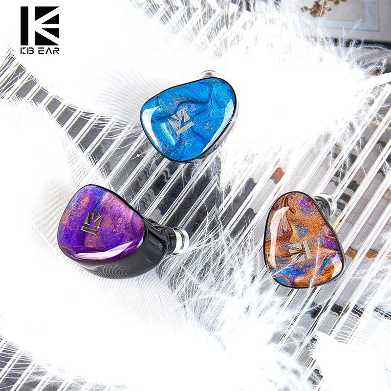 KBEAR KB02 10mm+10mm Dual  IEM Hifi in-ear Earphones with Detachable Cable Design Bone Conduction Dynamic Driver