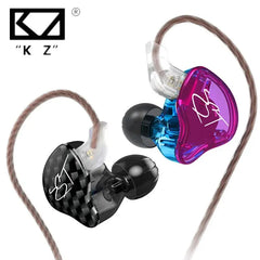 KZ ZST Wired Earphone Detachable Cable In Ear Monitor Noice Cancelling Headset HiFi Music Sport Game Phone Earbuds Headphones