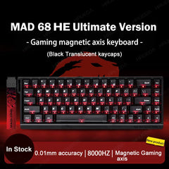 MADLIONS Mad 60he Mad60HE Mad 68HE Mechanical Keyboard Magnetic Switch Wired Hot Swap 8K Polling Rate Customized Gaming keyboard