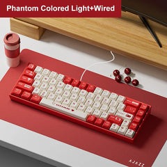 AJAZZ AK680 Mechanical Keyboard ABS Keycap 68 Keys Hot Swap Gamer Keyboard Custom Gasket Gaming Accessories for Pc Laptop