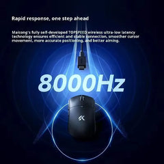 MCHOSE A5 V2 V3 Ultra-Lightweight Wireless Gaming Mouse Tri-Mode Dual 8K PAW3395 Low Latency RGB 500mAh Ergonomic E-sports Mouse