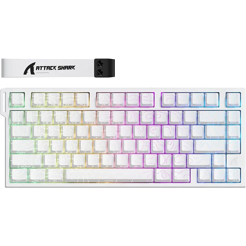 ATTACK SHARK R82 HE 75% 8000Hz Rapid Trigger Wired  Keyboard, 0.005mm RT Accuracy, Magnetic Switch, 0.08ms Latency, RGB Lighting