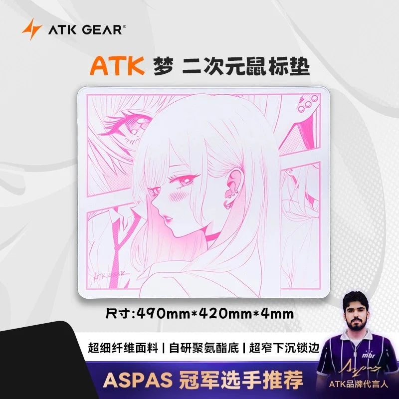 ATK Dream Anime Large Neutral Mouse Pad  Balanced For FPS Dedicated for Esports Gaming And Office Valorant Inspired Gift