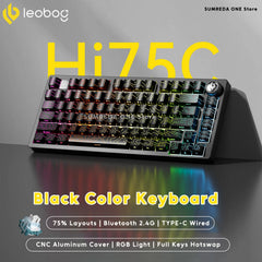 Leobog Hi75C Gaming Aluminum Wireless Mechanical Keyboard Kit Hi75 Hi75C Pro 81Keys Bluetooth 2.4G Wired  Hotswap Gamer Keyboard