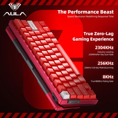 AULA AG60 Pro/MAX Wired Gaming Mechanical Keyboard Custom Full Aluminum High Performance Magnetic Axis for Esports And FPS Games