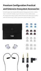 TRN Caravel Headphones 1DD+1Planar Hybrid Driver In-Ear Earphone Professional Hi-Fi tuning Monitor Headset with Detachable