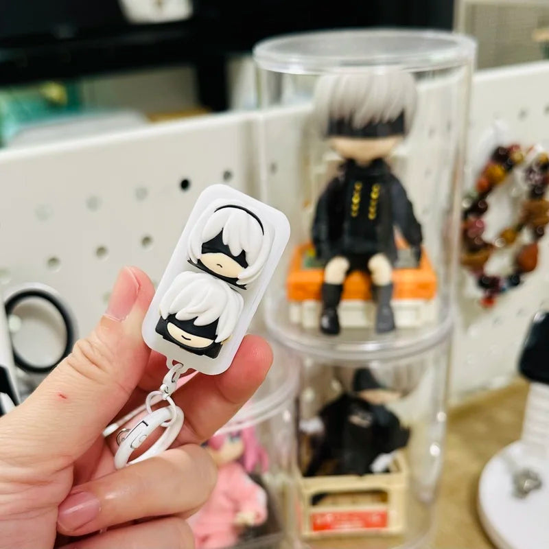 Lobo Nier: Automata 2B 9S Anime peripheral Keycaps Resin Single Keycap Customized Mechanical Keyboard Cross universal Accessorie
