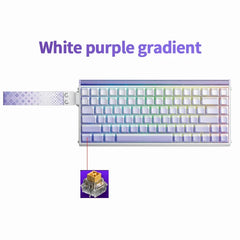 AULA HERO84 HE Magnetic Switch Wired Mechanical Keyboard RGB Music Rhythm 8K Return Rate Keyboard Computer Accessorie for Gamer