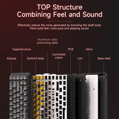 AJAZZ AK680 MAX Wried Magnetic Mechanical Keyboard HE Fast Trigger Gaming Keyboard Hall Effect Switch 65% 8K Polling Rate 68 key