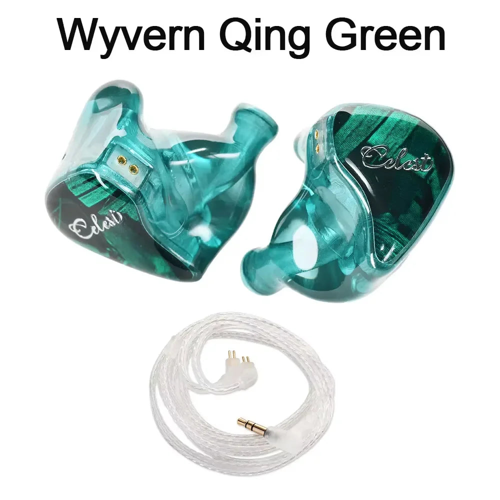 Kinera Celest Wyvern Black-10mm LCP Diaphragm Dynamic Driver In-Ear Monitors HiFi Earphone