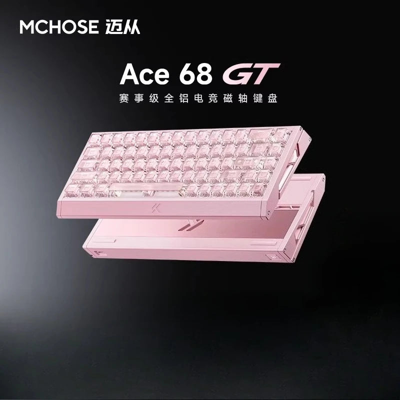 MCHOSE Ace 68 GT Magnetic Switch Gaming Keyboard ARGB Low Delay Full Aluminum Custom Wired Keyboards PC E-Sports Accessories