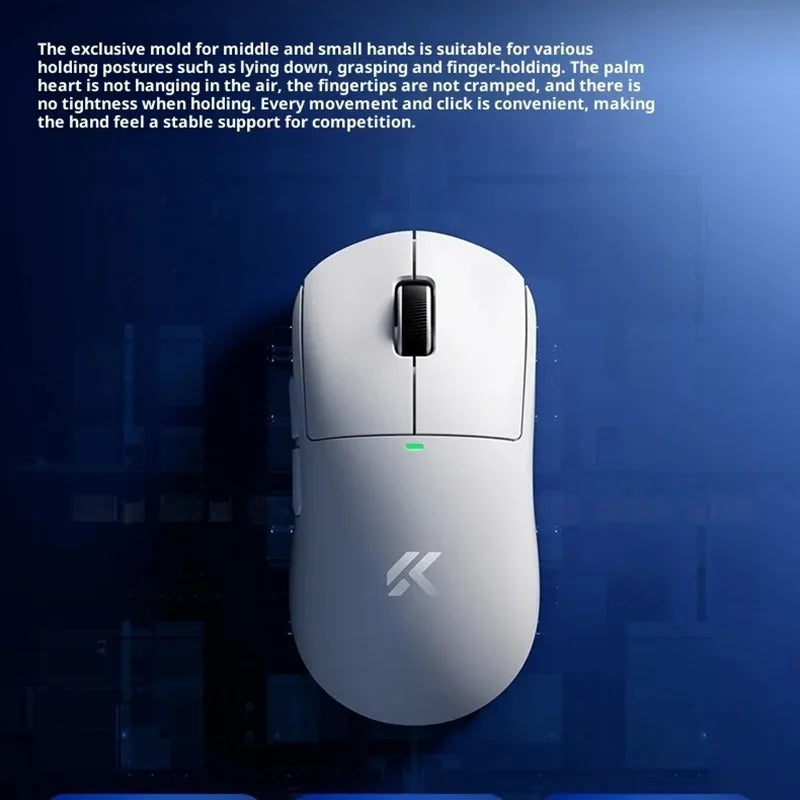 MCHOSE A5 V2 V3 Ultra-Lightweight Wireless Gaming Mouse Tri-Mode Dual 8K PAW3395 Low Latency RGB 500mAh Ergonomic E-sports Mouse