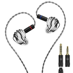 TRN SHELL Four-Unit Dynamic Driver Planar Hybrid Headphones Triple Dynamic + Planar Acoustic Architecture Headphones