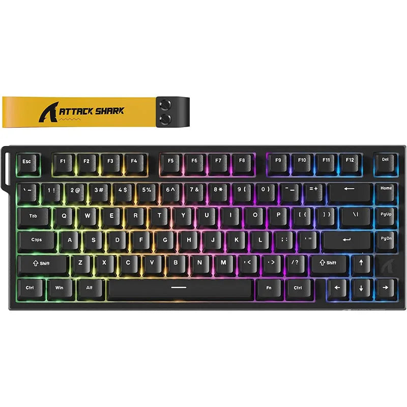 ATTACK SHARK R82 HE 75% 8000Hz Rapid Trigger Wired  Keyboard, 0.005mm RT Accuracy, Magnetic Switch, 0.08ms Latency, RGB Lighting