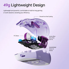 ATK VXE Dragonfly V3 PRO Bluetooth Gaming Mouse PAW3395SE 2.4G Wireless E-sports Mice Rechargeable Lightweight Ergonomic