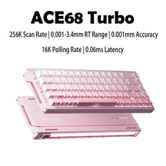 MCHOSE ACE68 Turbo Mechanical Gaming Keyboard Customized 0.001mm Rapid Trigger RGB 16K Polling Rate Low latency high precision