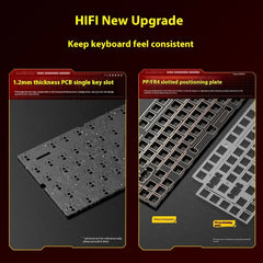 Leobog Hi75C Gaming Aluminum Wireless Mechanical Keyboard Kit Hi75 Hi75C Pro 81Keys Bluetooth 2.4G Wired  Hotswap Gamer Keyboard
