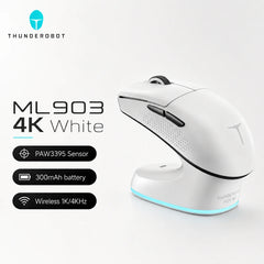 Thunderobot ML901 ML903 Wireless Gaming Mouse PAW3395 26000DPI 650IPS 1K 4K Polling Rate 3-Zone RGB For Laptop PC Gamer