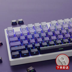 2026 Line Gradient Side Shine Through Keycaps Cherry Profile PBT Custom Keycaps for 60% 65% 75% 96% 98% 100% Mechanical Keyboard