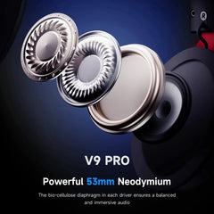 MCHOSE V9 Pro wireless headphones 7.1 Surround Sound 53mm HI-FI Bluetooth/2.4G gamer headphones with Microphone v9 pro mchose