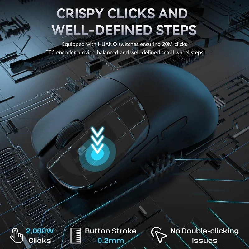 AJAZZ AJ099 Ultralight 2.4GHz Wireless Gaming Mouse Ergonomic Programmble Buttons Computer Mice For PC Gamer Laptop Desktop