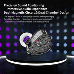 KBEAR Tourbillon-Pro TB-PRO in-Earphone 10mm DD High Resolution TypeC HIFI Wired Earbuds PU+PEEK+DLC Composite Diaphragm