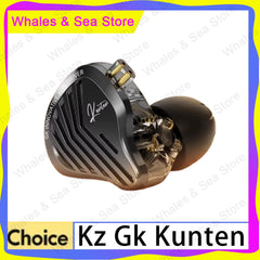 GK KUNTEN Metal Headphones HiFi HD Sound Quality Heavy Bass In-Ear Headphones Sports Removable Earplugs IN KZ Supreme EDX ZSN