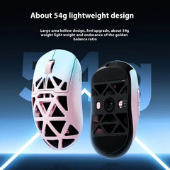 MCHOSE AX5 V2 lightweight E-sports Mouse dual 8K three mode wireless BT PAW3950 Magnetium alloy Dual-drive HUB Long battery life