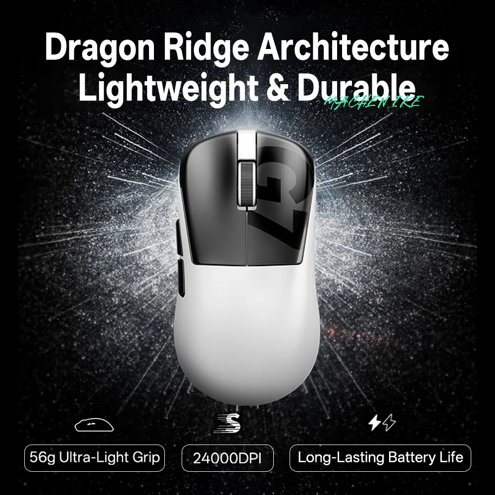 Machenike G7 Gaming Mouse USB Wired 2.4GHz Wireless Mouse 24000DPI 80IPS 6 Button 56g RGB For Laptop PC Mouse Gamer