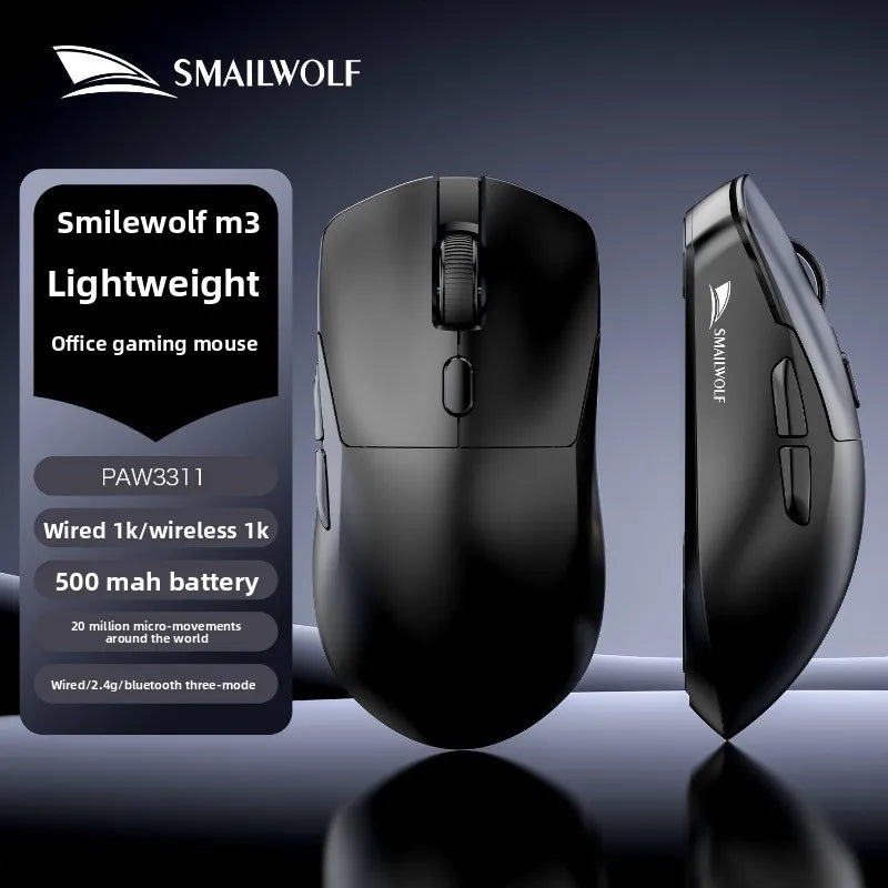 SMAILWOLF M3 Bluetooth Wireless Gaming Mouse with PAW3311 Sensor