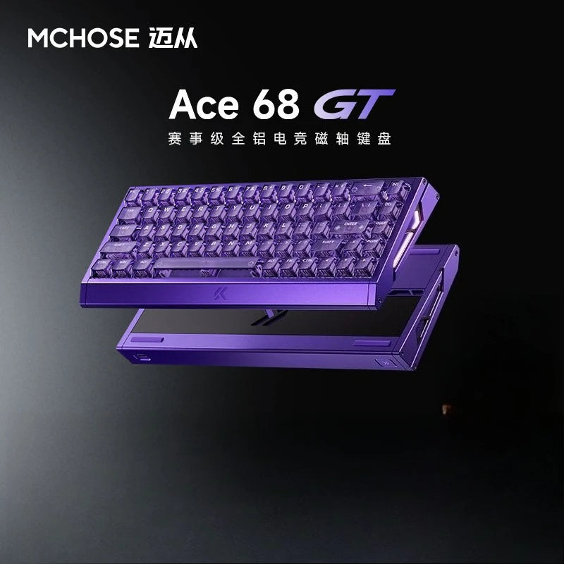 MCHOSE Ace 68 GT Magnetic Switch Gaming Keyboard ARGB Low Delay Full Aluminum Custom Wired Keyboards PC E-Sports Accessories