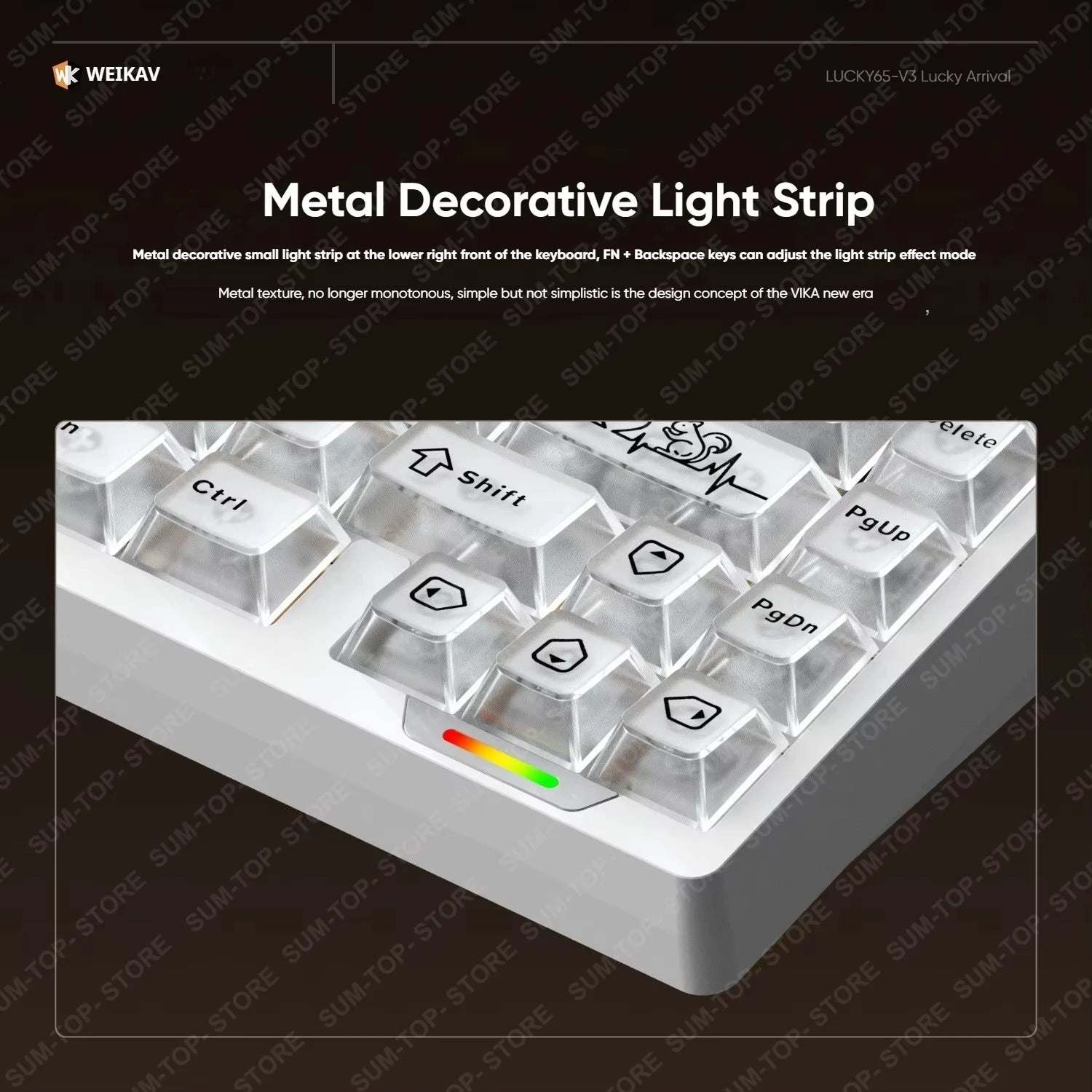 WEIKAV Lucky65 V3 Lucky65 V2 ZA68 NUT65 Wireless Aluminum Mechanical Keyboard Kit RGB Bluetooth Wired Gaming Hotswap Keyboard