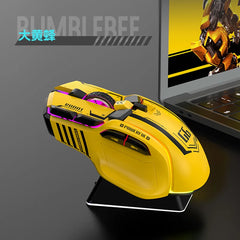 G6 Tri Mode Bluetooth Wireless Wired Mechanical Gaming Mouse Rgb Backlight Silent Type C Rechargeable For Pc Laptop E Sports