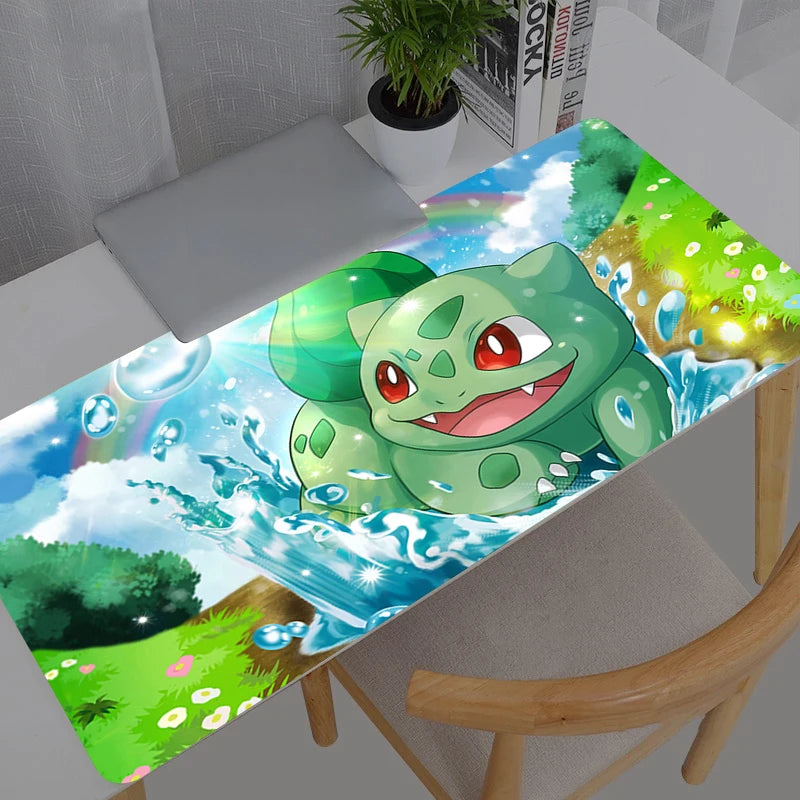 Kawaii Mouse Pad Gengar Pokemon Pikachu Anime Cute Girl Gabinete Gamer Computer Desk Mat Keyboard Gaming Accessories Mousepad