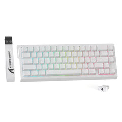 ATTACK SHARK X68PRO HE Wireless Rapid Trigger Gaming Keyboard with Adjustable Actuation,Hot-Swap,RGB Backlit,BT/2.4GHz/Wired