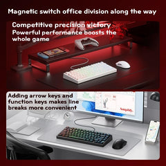 MCHOSE JET75 HE Gaming Keyboard Hall Effect Switch Support 0.005MM Rapid Trigger DKS SOCD MT TGL Dynamic RGB Hot Swappable