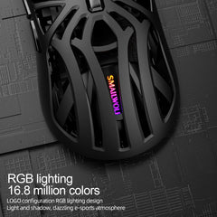 2026 NEW SMAILWOLF RS8 Wireless mouse Bluetooth three-mode gaming notebook PAW3311 1KHZ spider shape gaming mouse for big hands