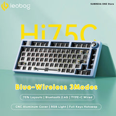 Leobog Hi75C Gaming Aluminum Wireless Mechanical Keyboard Kit Hi75 Hi75C Pro 81Keys Bluetooth 2.4G Wired  Hotswap Gamer Keyboard