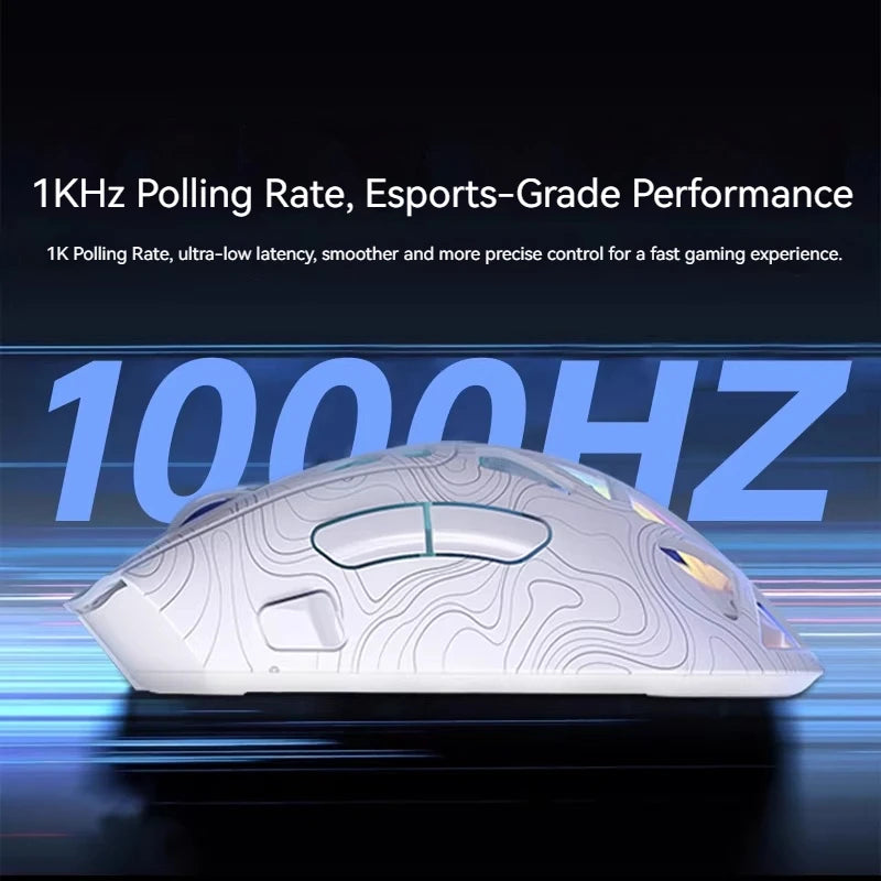 Aula SC620 Gaming Mouse Wireless Hollow-out PAW3311 Tri-mode  Rechargeable Adjustable DPI  Mouse for Desktop Laptop