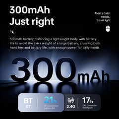 AJAZZ NJ07/MC/Ultra Tri-Mode Wired/Bluetooth/2.4G Office and Gaming Mouse 12800 DPI 1000Hz Report Rate