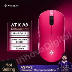 ATK Dragonfly A9 Ultimate Wireless Gaming Mouse A9 Air PAW3950 Ultra Lightweight Ergonomic E-sports Gamer FPS Mice CSGO A9 Ultra
