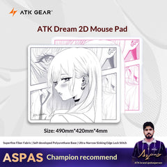 ATK Dream Anime Large Neutral Mouse Pad  Balanced For FPS Dedicated for Esports Gaming And Office Valorant Inspired Gift