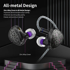KBEAR Tourbillon-Pro TB-PRO in-Earphone 10mm DD High Resolution TypeC HIFI Wired Earbuds PU+PEEK+DLC Composite Diaphragm