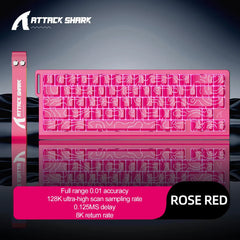X68HE ATTACK SHARK X68PRO RGB Magnetic Mechanical Keyboard 0.01mm RT Accuracy 128K Rate 0.125ms and 8000Hz for E-sports