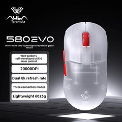 NEW AULA SC580 EVO 3Mode Wireless Gaming Mouse Dual 8K Bluetooth 2.4G Polling Rate Wired 20000DPI For PC Laptop AL530 Sensor