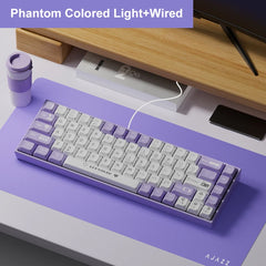 AJAZZ AK680 Mechanical Keyboard ABS Keycap 68 Keys Hot Swap Gamer Keyboard Custom Gasket Gaming Accessories for Pc Laptop