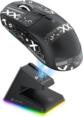 ATTACK SHARK X6 49g Superlight Wireless Gaming Mouse  Magnetic RGB Charging Dock PixArt PAW3395 Sensor 26000DPI 200Hrs Battery