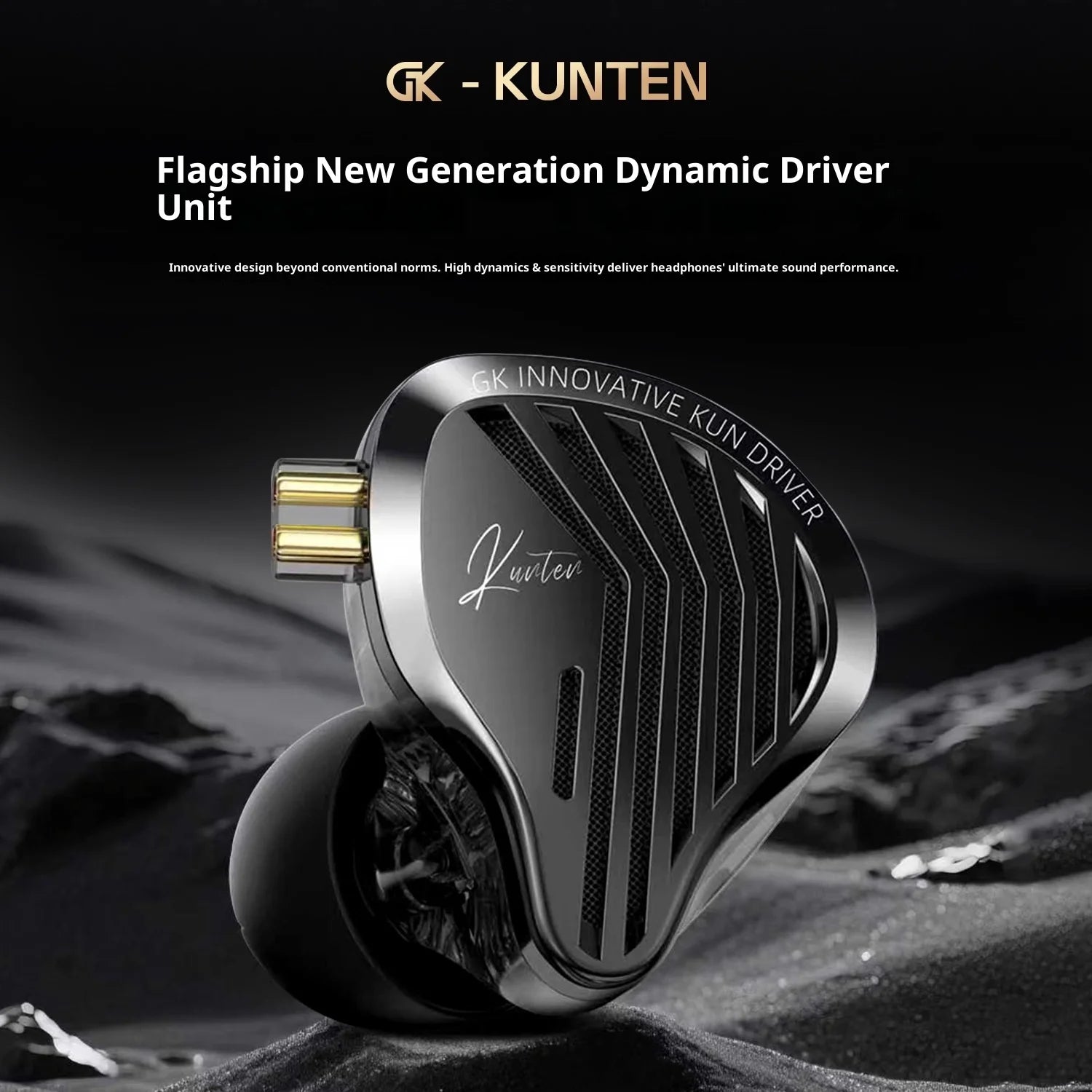 GK KUNTEN Metal Headphones HiFi HD Sound Quality Heavy Bass In-Ear Headphones Sports Removable Earplugs IN KZ Supreme EDX ZSN